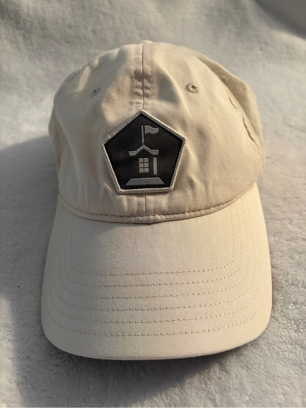 Callaway White Beige Adjustable Golf Cap